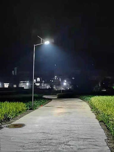 廣西省賀州市安裝新農(nóng)村太陽能路燈