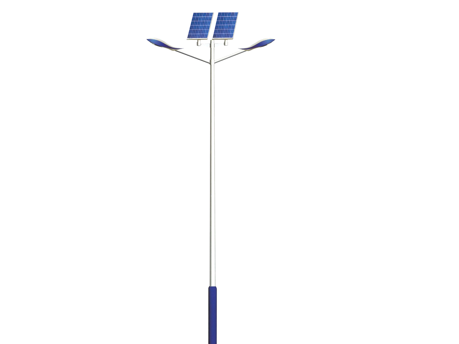 太陽能LED路燈_市政太陽能路燈_太陽能雙頭路燈